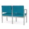 Lesro Lenox 2 Seat Tandem Seating W/ No Center Arm, 43.5 in W 24.5 in L 32 in H LS2101 - alternate 3